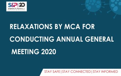 Relaxations by MCA for Conducting Annual General Meeting 2020 