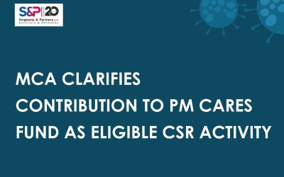 MCA Clarifies Contribution to PM Cares Fund as Eligible CSR Activity