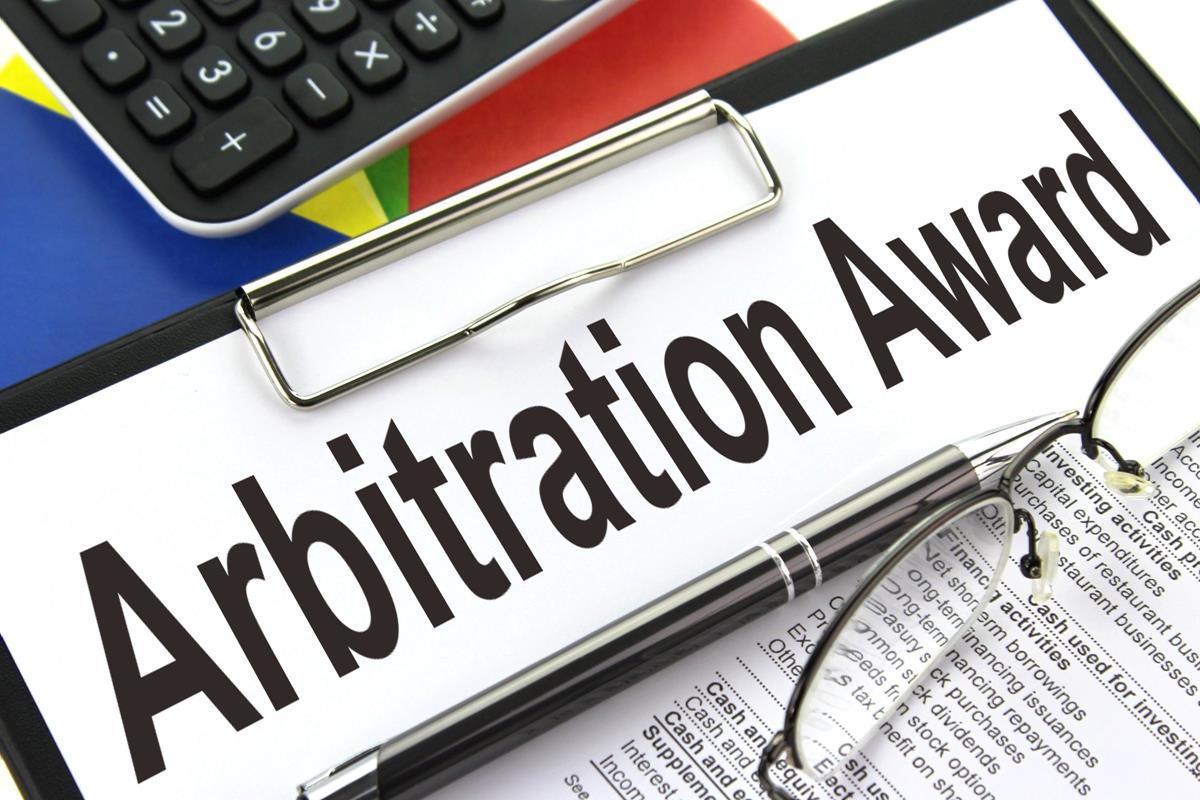 When does delivery of the Arbitral Award to the parties complete