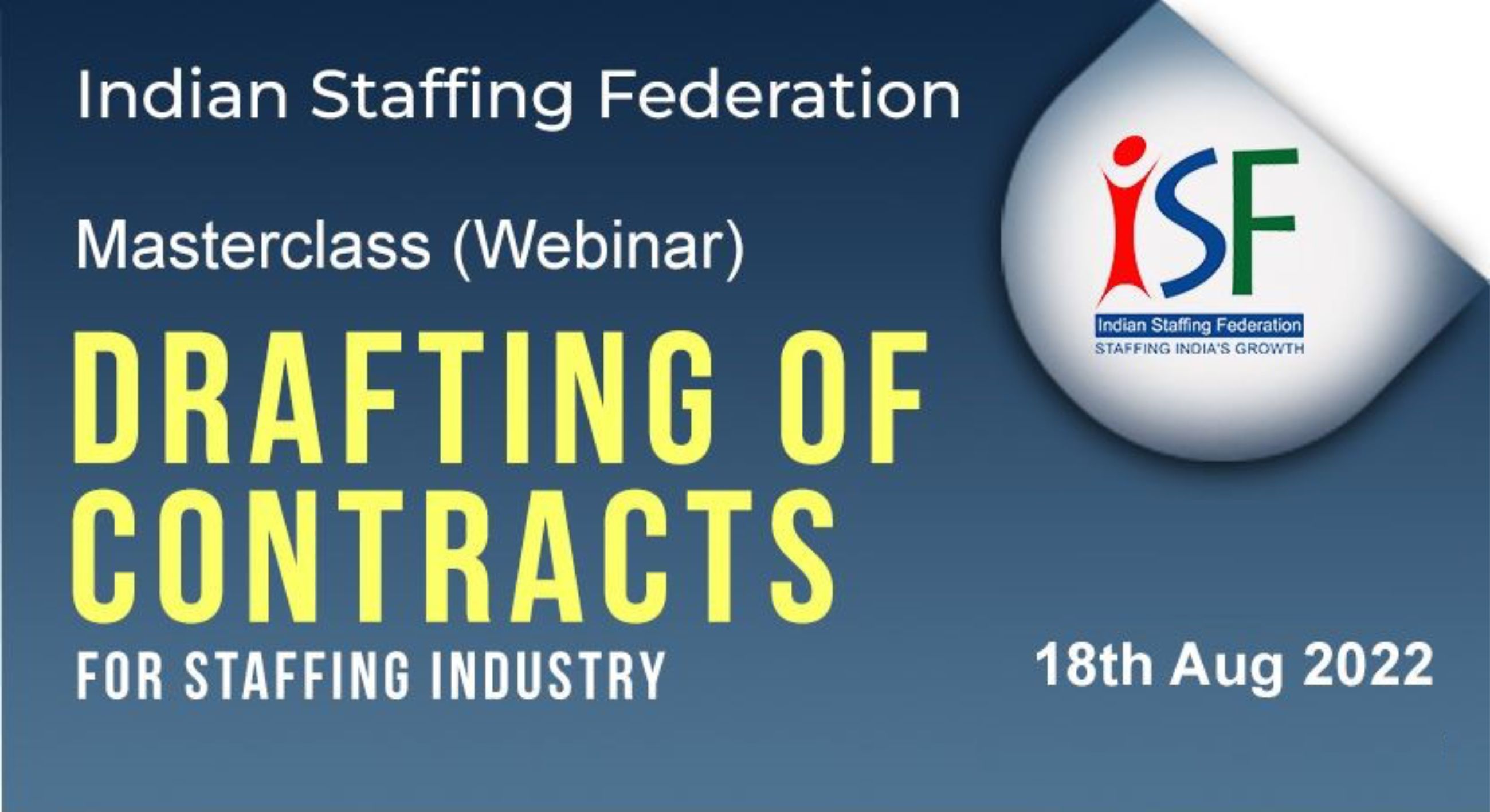 Masterclass on ‘Drafting of Staffing Contracts’