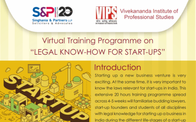 Singhania & Partners and VIPS, Delhi to provide Legal training to Start-ups