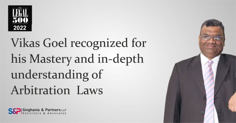 Senior Partner Recognized for Expertise in Arbitration Laws - Legal 500